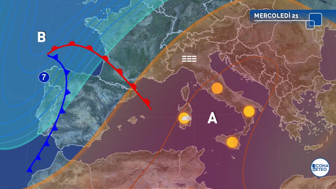 clima mite e qualche pioggia