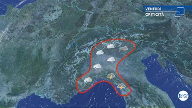 Photo of Oggi forte maltempo, rischio di PIOGGE ALLUVIONALI e venti di BURRASCA