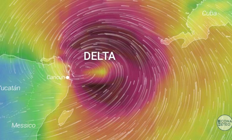 Uragano Delta venerdì sarà vicinissimo alla Penisola dello Yucatan