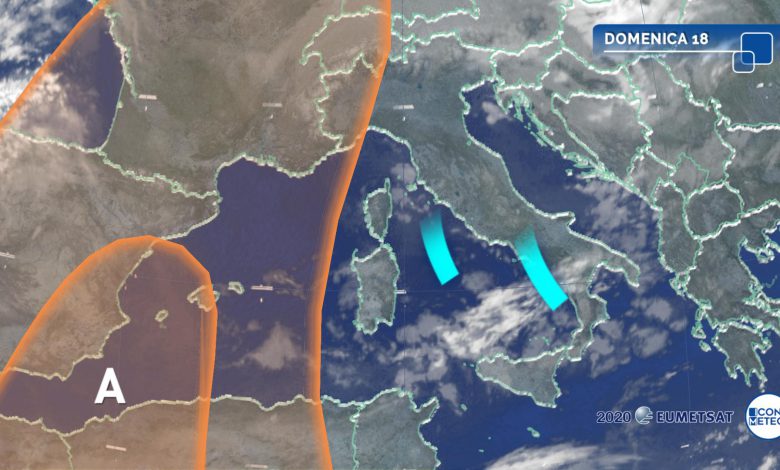 ritorno dell'alta pressione sull'Italia