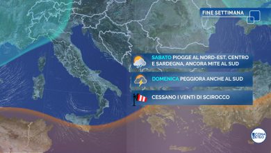 Photo of Da VENERDÌ tempo in PEGGIORAMENTO e nuove PIOGGE: i dettagli