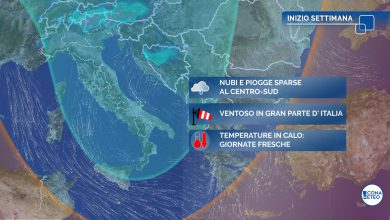 Photo of INIZIO DI SETTIMANA con MALTEMPO al SUD