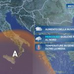 A metà settimana qualche pioggia al Nord