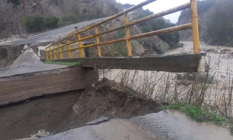 maltempo calabria ponte