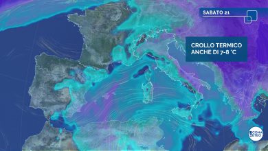 Photo of VORTICE CICLONICO in azione anche nel WEEKEND: le zone a rischio