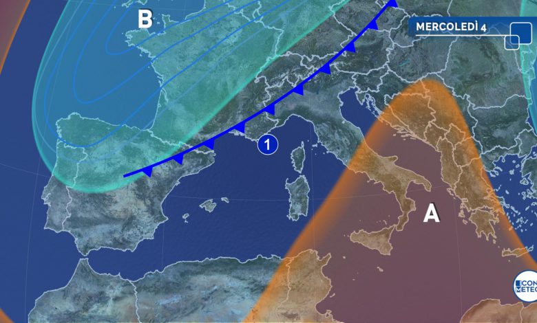 meteo mercoledì 4 novembre
