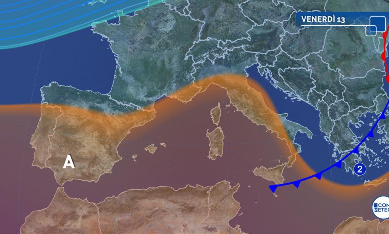 meteo venerdì