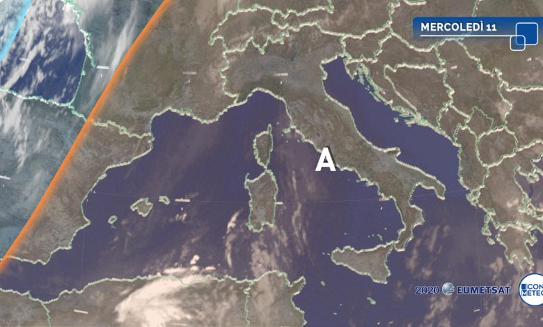 meteo mercoledì 11 novembre