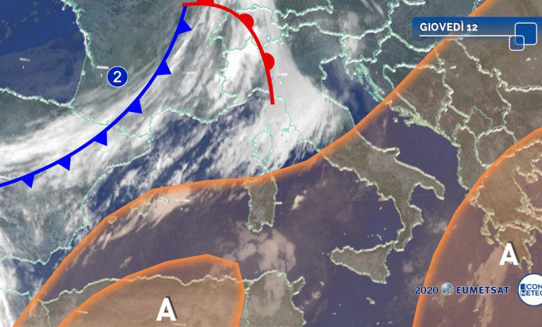 meteo giovedì 12 novembre