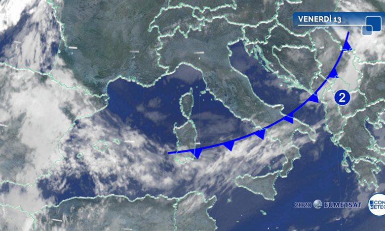 meteo venerdì 13 novembre
