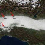 nebbia satellite isola di calore milano