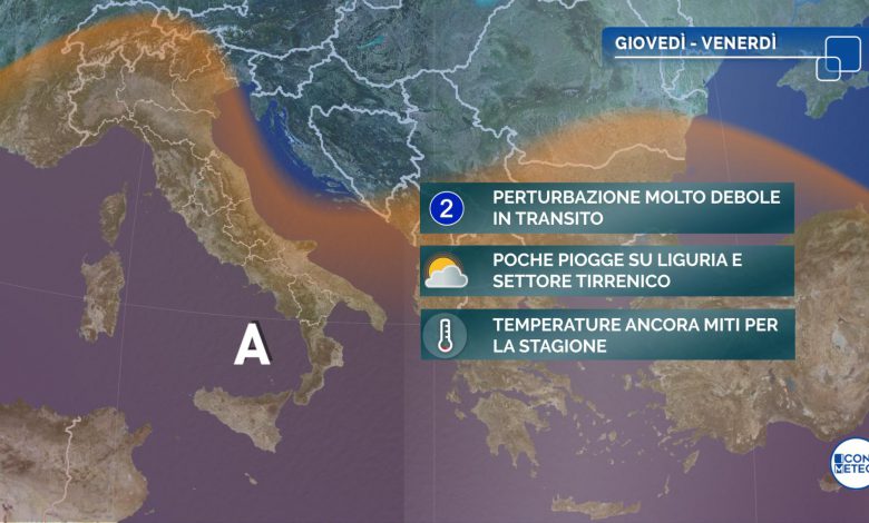 Tempo stabile, nebbie e clima mite anche nel weekend