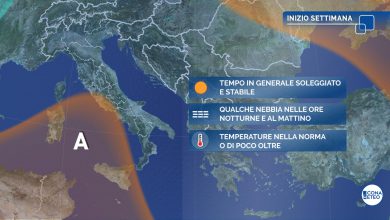 Photo of TEMPO STABILE anche A INIZIO SETTIMANA