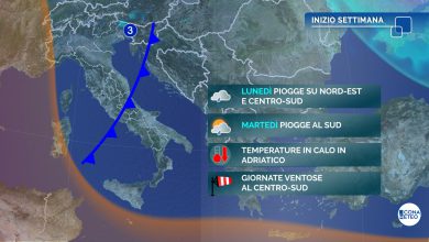 Photo of Oggi PIOGGE e locali forti RAFFICHE DI VENTO: le zone interessate