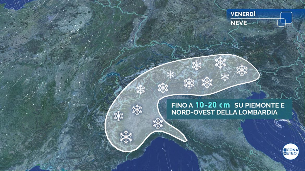 neve venerdì 4 dicembre