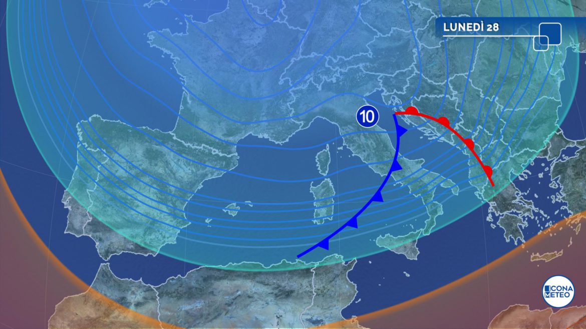 meteo lunedì 28