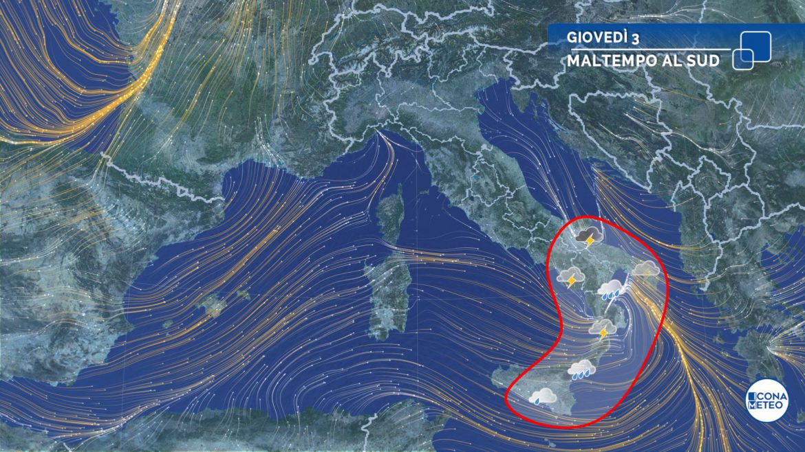 meteo giovedì