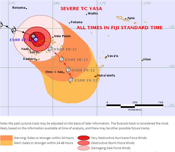 fiji allerta ciclone yasa