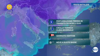 Photo of NATALE con molte PIOGGE e VENTO. Torna la NEVE! Le zone coinvolte