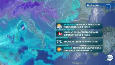 Photo of Oggi tempo instabile: veloce MIGLIORAMENTO alla vigilia di Capodanno