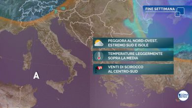 Photo of Weekend con doppio peggioramento sull’Italia: le zone interessate