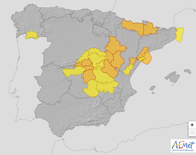 Spagna allerta