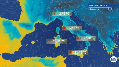 Photo of ARIA GELIDA in questo fine settimana, crollano le temperature: i dettagli