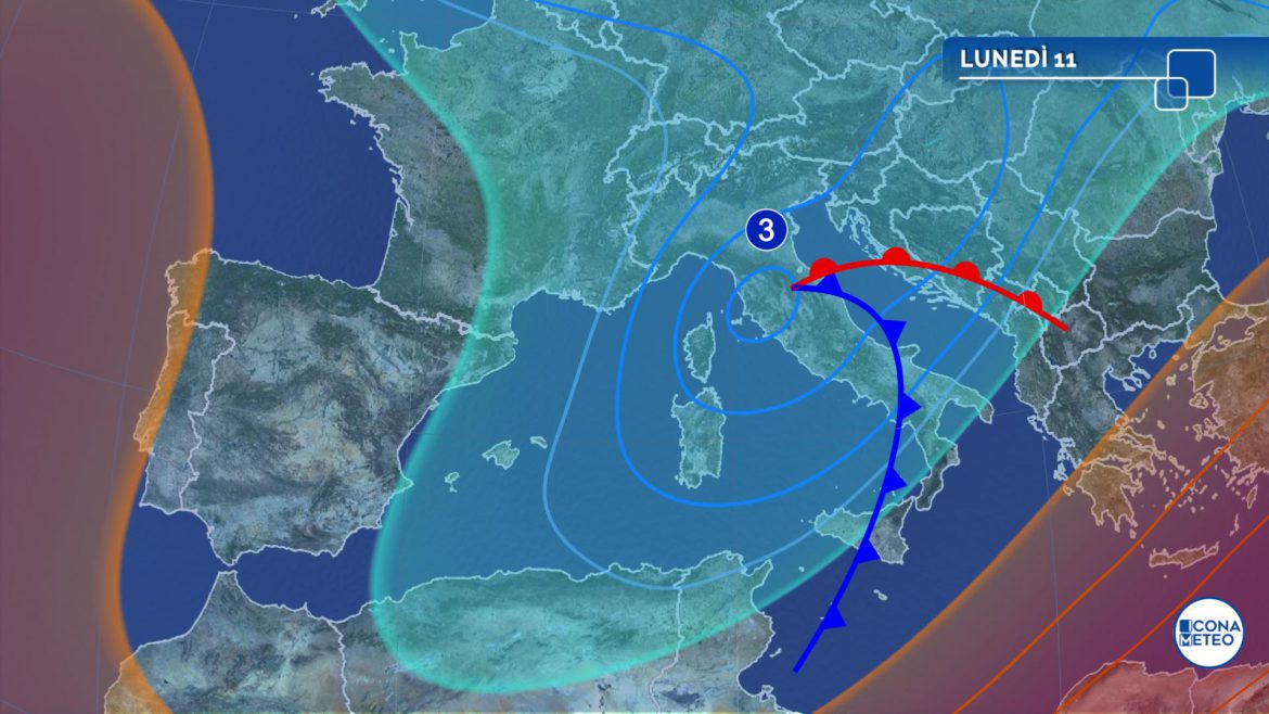 meteo lunedì