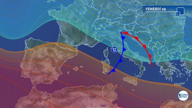 Photo of Meteo, pioggia in arrivo per molte regioni: tra oggi e domani 2 perturbazioni sull’Italia