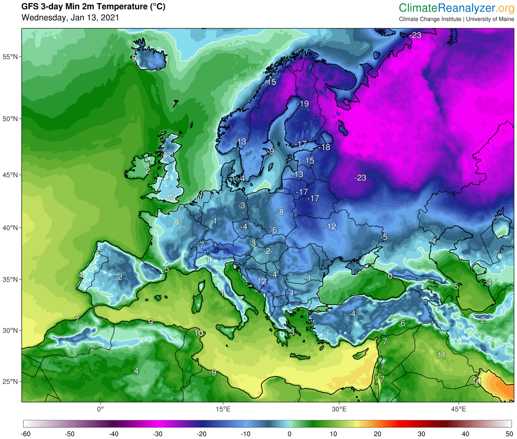 europa freddo