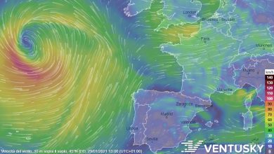 Photo of SPAGNA tra tempesta JUSTINE e CALDO RECORD: ieri quasi 30 GRADI!