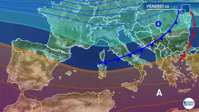 Photo of PERTURBAZIONE in transito: le zone a RISCHIO PIOGGIA