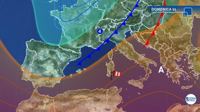 Photo of MALTEMPO nel weekend e a inizio settimana con PIOGGE diffuse: ecco dove