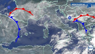Photo of Italia ancora divisa tra PIOGGE e ANTICICLONE: in arrivo 2 PERTURBAZIONI