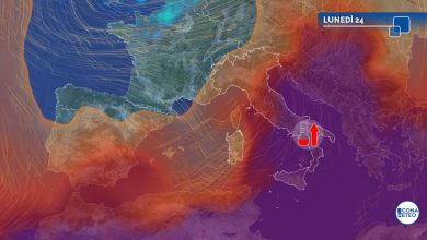 Photo of Lunedì FORTI PIOGGE al Nord e CALDO anomalo al Sud con punte di 35 gradi