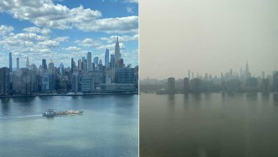 Photo of NEW YORK avvolta dal FUMO degli incendi che bruciano l’ovest degli USA