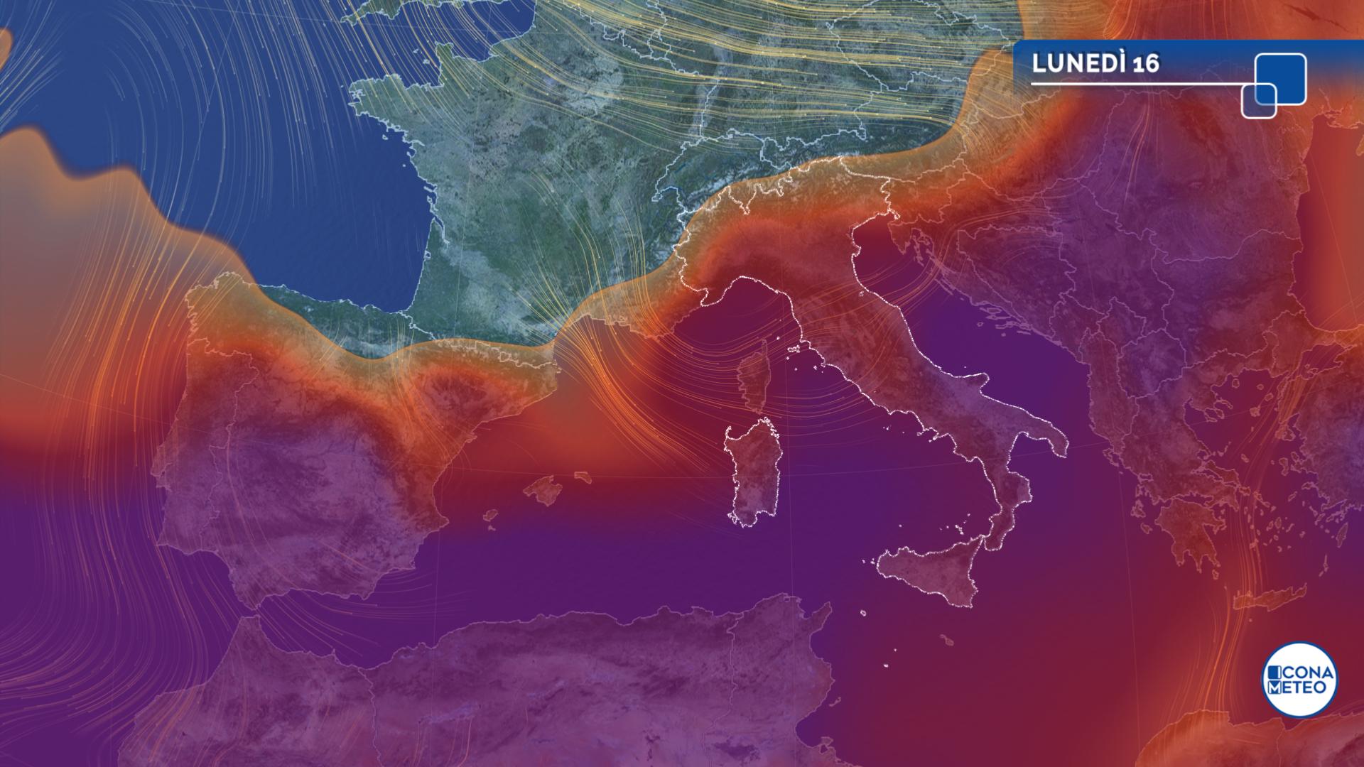 meteo lunedì