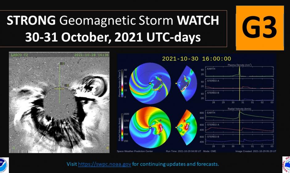 tempesta geomagnetica halloween