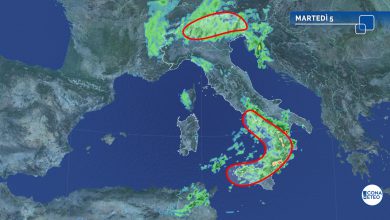 Photo of NUBIFRAGI e venti di BURRASCA, 3 regioni in ALLERTA ROSSA: gli aggiornamenti meteo