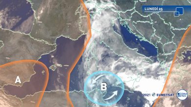 Photo of VORTICE ciclonico all’estremo Sud: ore CRITICHE per PIOGGE ALLUVIONALI