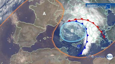 Photo of Vortice CICLONICO sull’Italia: forti VENTI e piogge intense