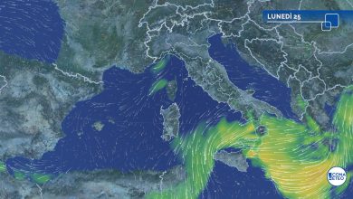 Photo of MALTEMPO, fase critica all’estremo Sud: VORTICE IN AZIONE. In 3 giorni cadrà la pioggia di 6 mesi