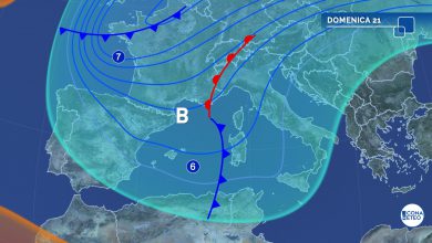 Photo of NUOVA PERTURBAZIONE: oggi primo peggioramento, domani PIOGGE INTENSE. Le zone a rischio