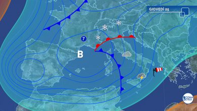 Photo of Giornata di INTENSO MALTEMPO: tutte le zone a rischio TEMPORALI e NEVE