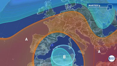 Photo of VORTICE CICLONICO in azione e rischio TEMPORALI. Clima molto MITE al Sud