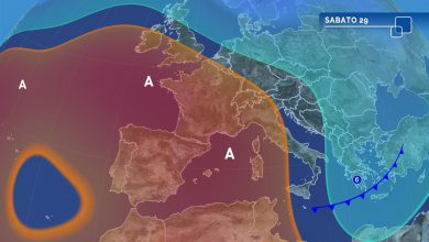 Photo of ALTA PRESSIONE, battuta d’arresto al Centro-Sud. PIOGGIA assente al Nord