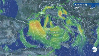 Photo of Oggi piogge intense, NEVE e VENTO di burrasca, dalla BEFANA irruzione artica: le zone coinvolte