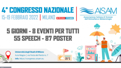 Photo of A Milano il congresso nazionale dell’Associazione Italiana di Scienze dell’Atmosfera e Meteorologia: parteciperanno anche i nostri esperti
