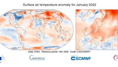 Photo of Gennaio 2022 è il sesto più caldo a livello globale: il report Copernicus