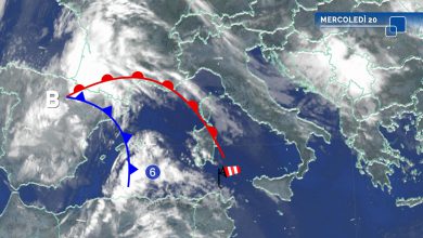 Photo of Fase di maltempo in arrivo: giovedì forte pioggia e molto vento. Ecco dove